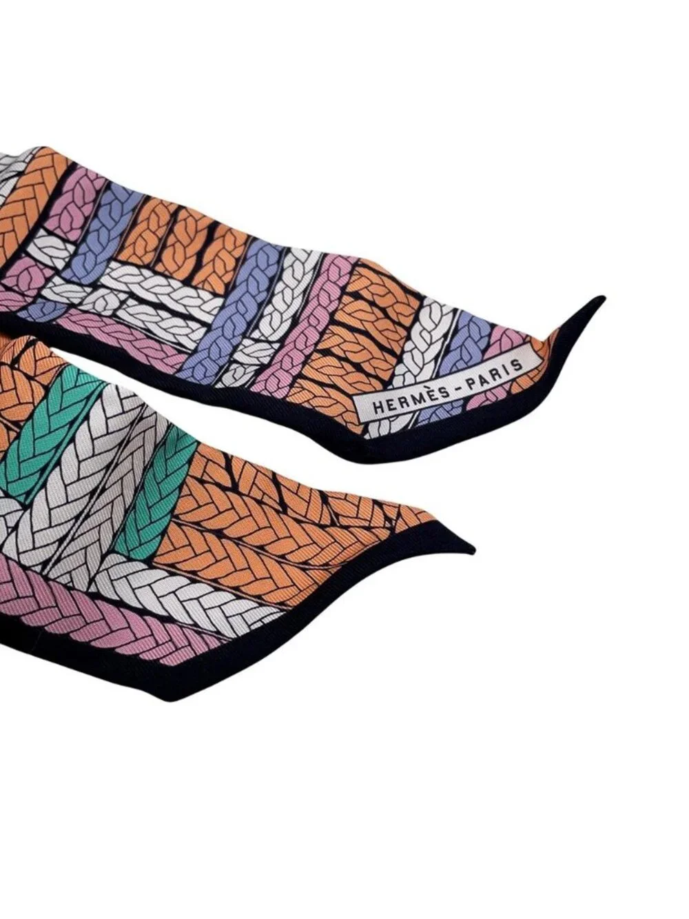 Hermes Scarf Twill Tresses Silk